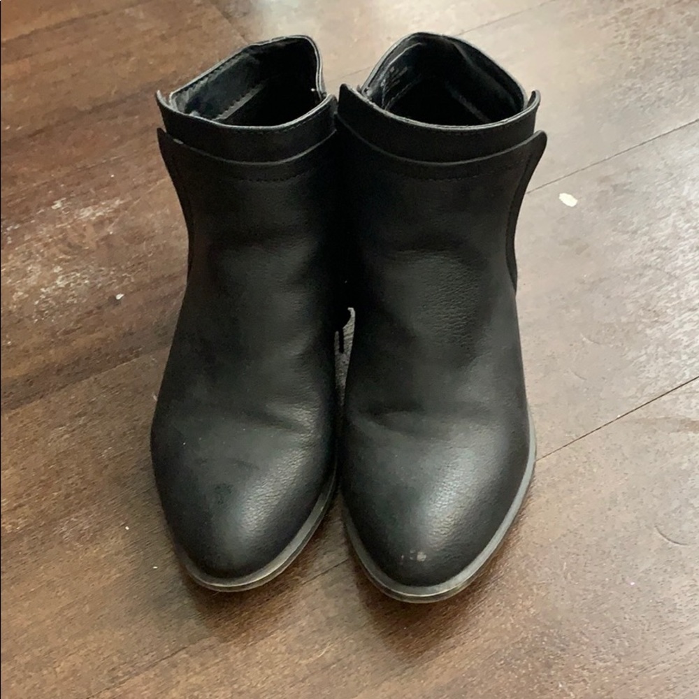 Black ankle boots by Madden Girl.